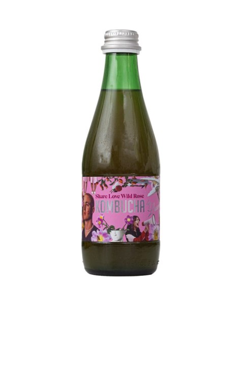 KOMBUCHA Z SOKIEM Z DZIKIEJ RÓŻY (SHARE LOVE WILD ROSE) BIO 330 ml - KOMBUCHA BY LAURENT KOMBUCHA Z SOKIEM Z DZIKIEJ RÓŻY (SHARE LOVE WILD ROSE) BIO 330 ml - KOMBUCHA BY LAURENT