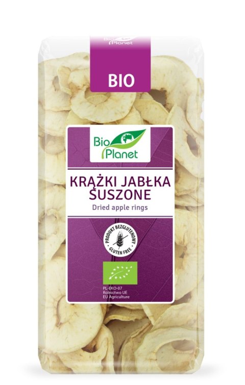 KRĄŻKI JABŁKA SUSZONE BEZGLUTENOWE BIO 100 g - BIO PLANET KRĄŻKI JABŁKA SUSZONE BEZGLUTENOWE BIO 100 g - BIO PLANET