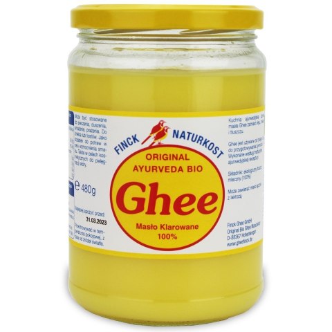 MASŁO KLAROWANE GHEE BIO 480 g - FINCK AYURVEDA MASŁO KLAROWANE GHEE BIO 480 g - FINCK AYURVEDA
