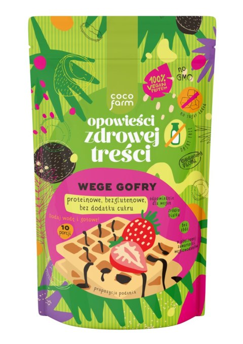 MIESZANKA NA GOFRY WYSOKOBŁONNIKOWE BEZ DODATKU CUKRÓW 345 g - COCO FARM MIESZANKA NA GOFRY WYSOKOBŁONNIKOWE BEZ DODATKU CUKRÓW 345 g - COCO FARM