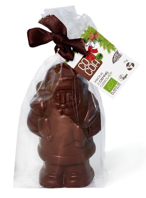 MIKOŁAJ Z CIEMNEJ CZEKOLADY BEZGLUTENOWY BIO 75 g - COCOA (PRODUKT SEZONOWY) MIKOŁAJ Z CIEMNEJ CZEKOLADY BEZGLUTENOWY BIO 75 g - COCOA (PRODUKT SEZONOWY)