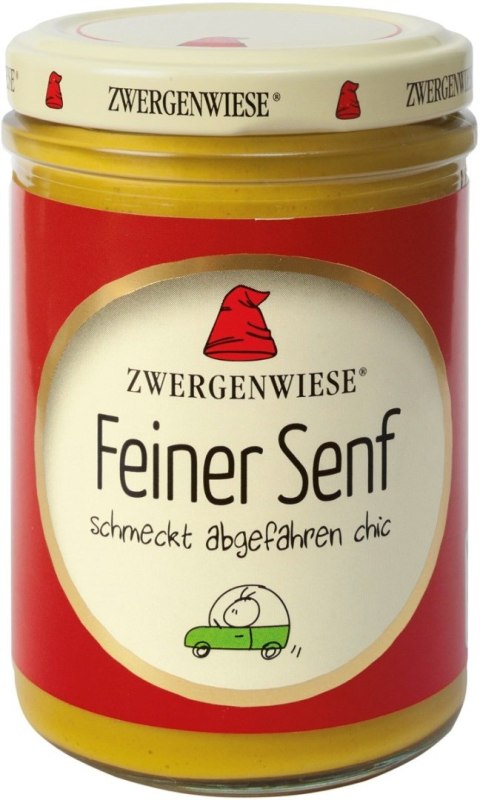 MUSZTARDA DELIKATESOWA BEZGLUTENOWA BIO 160 ml - ZWERGENWIESE MUSZTARDA DELIKATESOWA BEZGLUTENOWA BIO 160 ml - ZWERGENWIESE