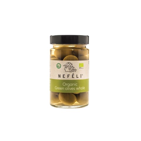 OLIWKI ZIELONE Z PESTKĄ W ZALEWIE BIO 300 g (165 g) - NEFELI OLIWKI ZIELONE Z PESTKĄ W ZALEWIE BIO 300 g (165 g) - NEFELI