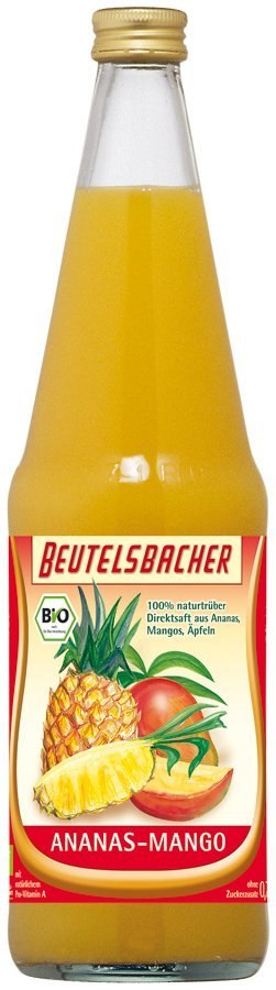 SOK JABŁKO - ANANAS - MANGO BIO 700 ml - BEUTELSBACHER SOK JABŁKO - ANANAS - MANGO BIO 700 ml - BEUTELSBACHER