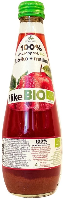 SOK JABŁKOWO - MALINOWY NFC BIO 300 ml - DOLINA CZERSKA