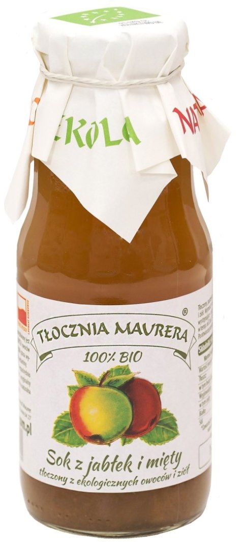 SOK JABŁKOWY Z MIĘTĄ NFC BIO 300 ml - TŁOCZNIA MAURERA SOK JABŁKOWY Z MIĘTĄ NFC BIO 300 ml - TŁOCZNIA MAURERA