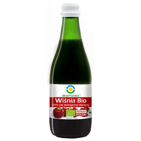 SOK Z WIŚNI NFC BEZGLUTENOWY BIO 300 ml - BIO FOOD SOK Z WIŚNI NFC BEZGLUTENOWY BIO 300 ml - BIO FOOD