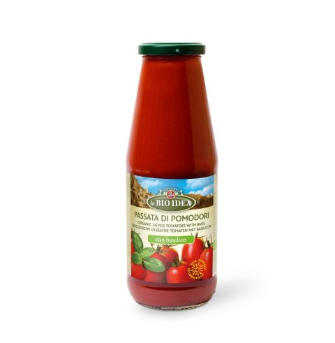 SOS POMIDOROWY PASSATA Z BAZYLIĄ BIO 680 g - LA BIO IDEA SOS POMIDOROWY PASSATA Z BAZYLIĄ BIO 680 g - LA BIO IDEA
