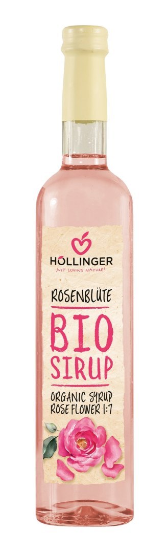 SYROP O SMAKU RÓŻANYM BIO 500 ml - HOLLINGER SYROP O SMAKU RÓŻANYM BIO 500 ml - HOLLINGER