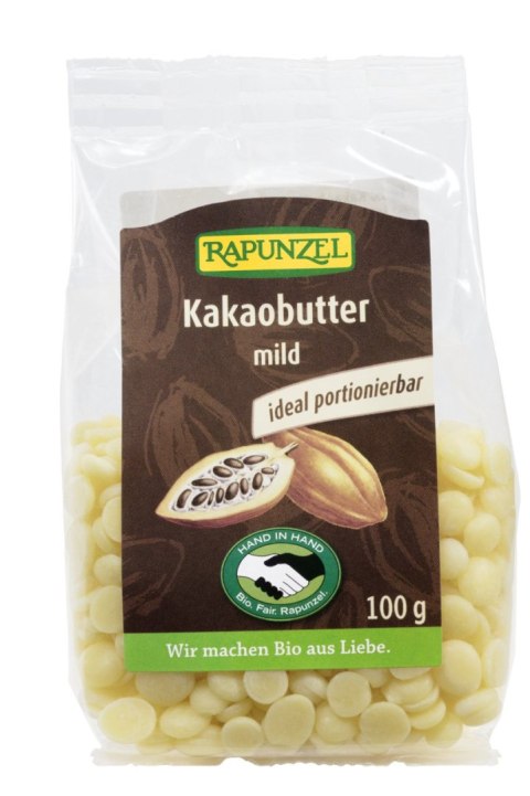 TŁUSZCZ KAKAOWY W KRĄŻKACH BIO 100 g - RAPUNZEL TŁUSZCZ KAKAOWY W KRĄŻKACH BIO 100 g - RAPUNZEL
