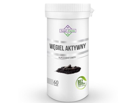 WĘGIEL AKTYWNY (180 mg) 60 KAPSUŁEK - SOUL FARM WĘGIEL AKTYWNY (180 mg) 60 KAPSUŁEK - SOUL FARM