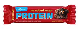 BATON PROTEINOWY BROWNIE W MLECZNEJ CZEKOLADZIE BEZ DODATKU CUKRU BEZGLUTENOWY 40 g - MAXSPORT