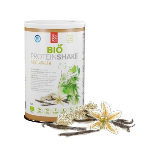 BIAŁKO WEGAŃSKIE O SMAKU WANILIOWYM BEZGLUTENOWE BIO 400 g - VITAFAN BIAŁKO WEGAŃSKIE O SMAKU WANILIOWYM BEZGLUTENOWE BIO 400 g - VITAFAN