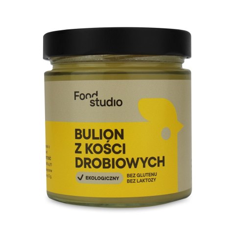 BULION DROBIOWY BEZGLUTENOWY BIO (SŁOIK) 350 ml - FOOD STUDIO BULION DROBIOWY BEZGLUTENOWY BIO (SŁOIK) 350 ml - FOOD STUDIO