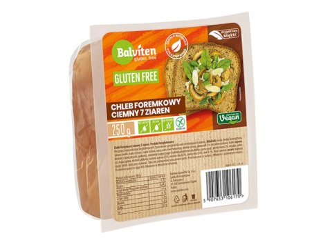 CHLEB FOREMKOWY CIEMNY 7 ZIAREN BEZGLUTENOWY 250 g - BALVITEN CHLEB FOREMKOWY CIEMNY 7 ZIAREN BEZGLUTENOWY 250 g - BALVITEN
