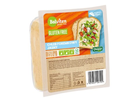 CHLEB FOREMKOWY JASNY BEZGLUTENOWY 250 g - BALVITEN CHLEB FOREMKOWY JASNY BEZGLUTENOWY 250 g - BALVITEN