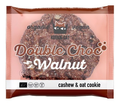 CIASTKO WEGAŃSKIE Z CZEKOLADĄ I ORZECHAMI WŁOSKIMI BEZGLUTENOWE BIO 50 g - KOOKIE CAT CIASTKO WEGAŃSKIE Z CZEKOLADĄ I ORZECHAMI WŁOSKIMI BEZGLUTENOWE BIO 50 g - KOOKIE CAT