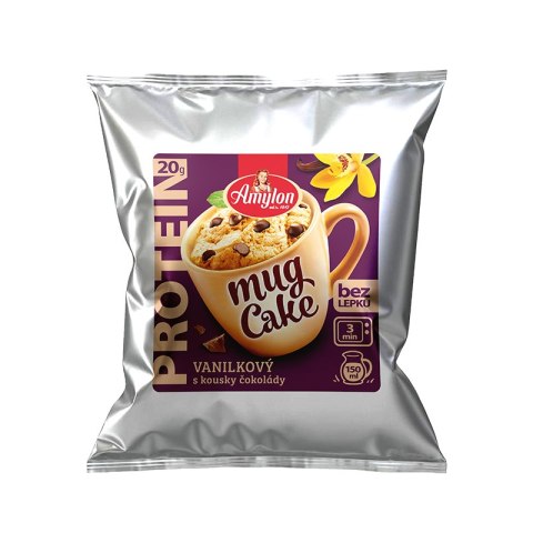 CIASTO PROTEINOWE WANILIOWE Z KAWAŁKAMI CZEKOLADY Z KUBECZKA BEZGLUTENOWE 60 g - AMYLON CIASTO PROTEINOWE WANILIOWE Z KAWAŁKAMI CZEKOLADY Z KUBECZKA BEZGLUTENOWE 60 g - AMYLON