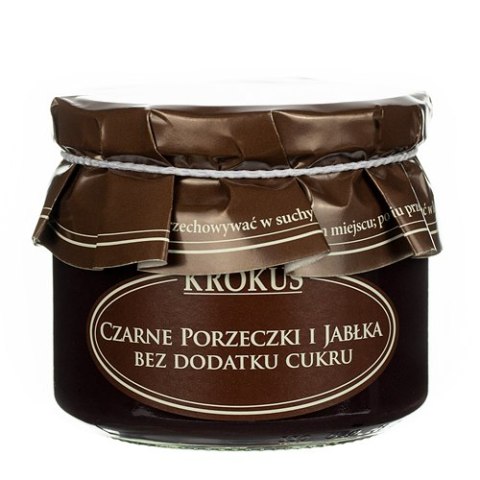 CZARNE PORZECZKI I JABŁKA BEZ DODATKU CUKRU 310 g - KROKUS CZARNE PORZECZKI I JABŁKA BEZ DODATKU CUKRU 310 g - KROKUS
