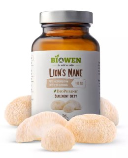 GRZYBY SOPLÓWKA JEŻOWATA (LION'S MANE) EKSTRAKT (400 mg) BEZGLUTENOWY 90 KAPSUŁEK - HEMPKING (BIOWEN)
