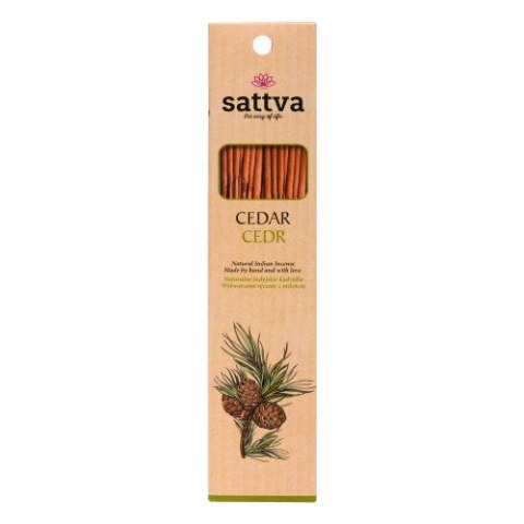KADZIDŁO INDYJSKIE CEDR (15 szt.) 30 g - SATTVA (WELLNESS) KADZIDŁO INDYJSKIE CEDR (15 szt.) 30 g - SATTVA (WELLNESS)