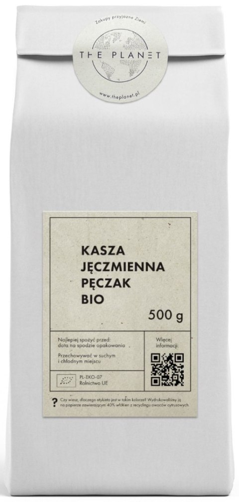 KASZA JĘCZMIENNA PĘCZAK BIO 500 g - THE PLANET KASZA JĘCZMIENNA PĘCZAK BIO 500 g - THE PLANET