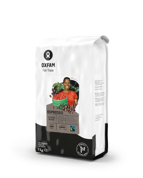 KAWA ZIARNISTA ARABICA/ROBUSTA ESPRESSO BIO 1 kg - OXFAM KAWA ZIARNISTA ARABICA/ROBUSTA ESPRESSO BIO 1 kg - OXFAM