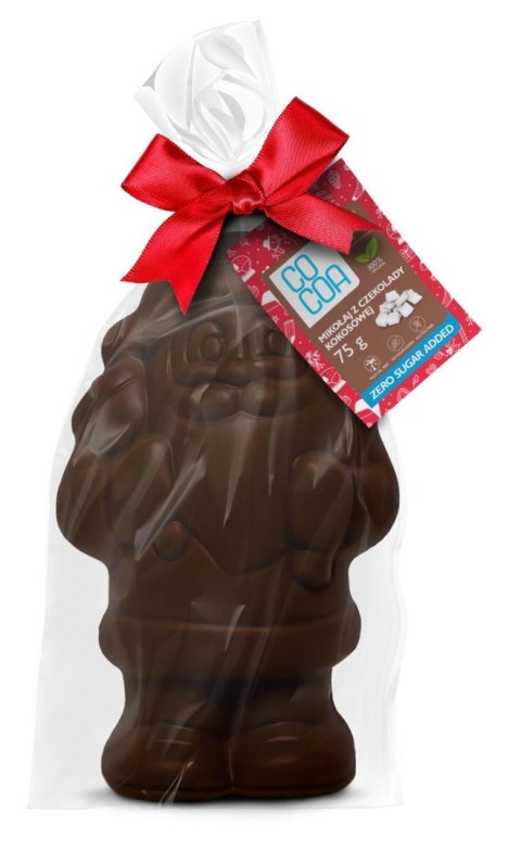 MIKOŁAJ Z CZEKOLADY KOKOSOWEJ BEZ DODATKU CUKRU BIO 75 g - COCOA (PRODUKT SEZONOWY) MIKOŁAJ Z CZEKOLADY KOKOSOWEJ BEZ DODATKU CUKRU BIO 75 g - COCOA (PRODUKT SEZONOWY)