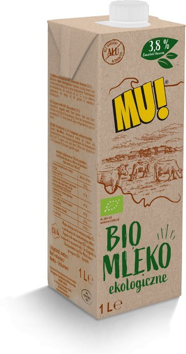 MLEKO MU! UHT (3,8 % TŁUSZCZU) BIO 1 L - WART-MILK MLEKO MU! UHT (3,8 % TŁUSZCZU) BIO 1 L - WART-MILK