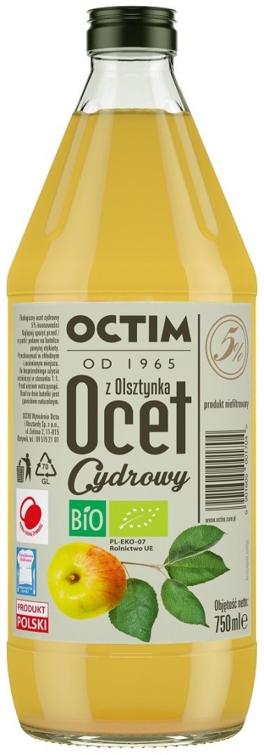 OCET CYDROWY 5 % BIO 750 ml - OCTIM OCET CYDROWY 5 % BIO 750 ml - OCTIM