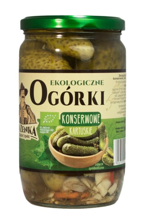 OGÓRKI KONSERWOWE KARTUSKIE BIO 670 g - OD ZENKA TRADYCYJNIE OGÓRKI KONSERWOWE KARTUSKIE BIO 670 g - OD ZENKA TRADYCYJNIE