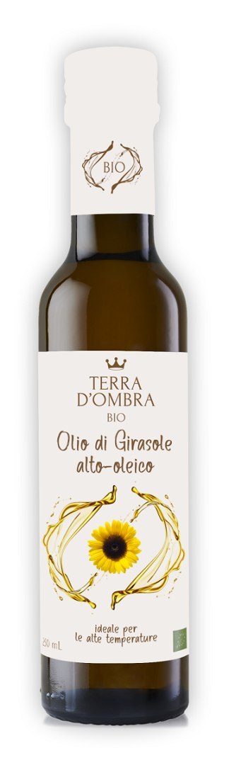 OLEJ SŁONECZNIKOWY WYSOKOOLEINOWY BIO 250 ml - TERRA D'OMBRA OLEJ SŁONECZNIKOWY WYSOKOOLEINOWY BIO 250 ml - TERRA D'OMBRA