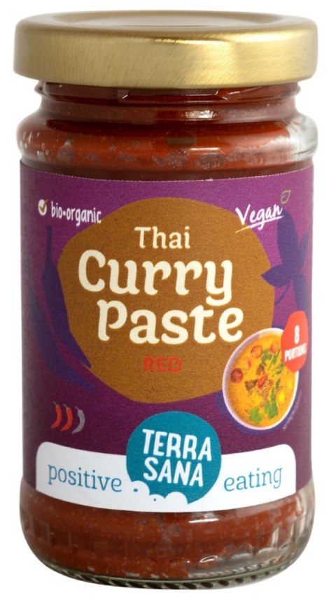 PASTA TAJSKA CZERWONE CURRY BIO 120 g - TERRASANA PASTA TAJSKA CZERWONE CURRY BIO 120 g - TERRASANA