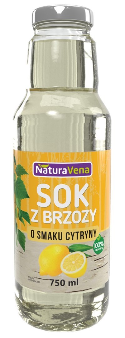 SOK Z BRZOZY Z CYTRYNĄ 750 ml - NATURAVENA SOK Z BRZOZY Z CYTRYNĄ 750 ml - NATURAVENA