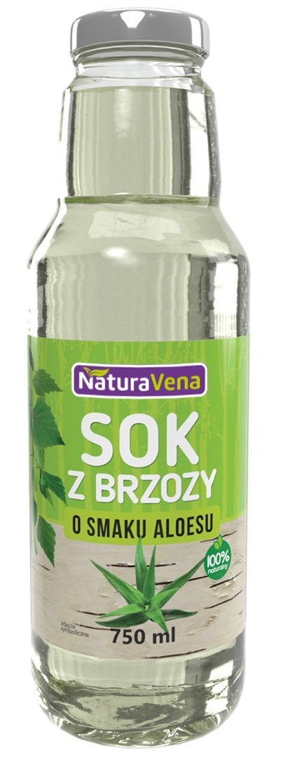 SOK Z BRZOZY Z KAWAŁKAMI ALOESU 750 ml - NATURAVENA SOK Z BRZOZY Z KAWAŁKAMI ALOESU 750 ml - NATURAVENA