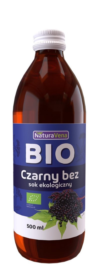 SOK Z CZARNEGO BZU 100 % BIO 500 ml - NATURAVENA SOK Z CZARNEGO BZU 100 % BIO 500 ml - NATURAVENA