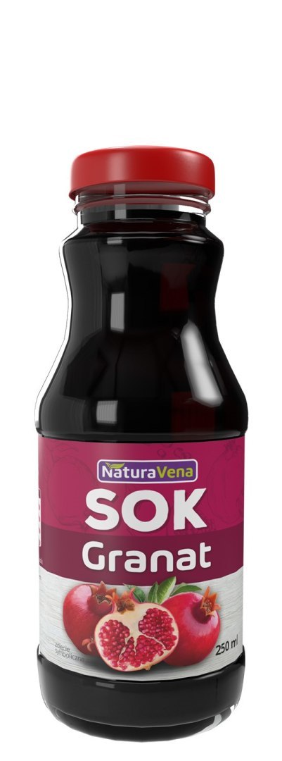 SOK Z GRANATU 100 % 250 ml - NATURAVENA SOK Z GRANATU 100 % 250 ml - NATURAVENA