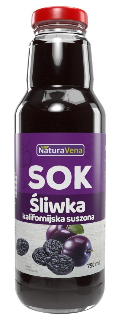 SOK Z SUSZONYCH ŚLIWEK KALIFORNIJSKICH 750 ml - NATURAVENA SOK Z SUSZONYCH ŚLIWEK KALIFORNIJSKICH 750 ml - NATURAVENA