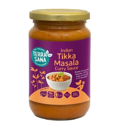 SOS CURRY INDIAN TIKKA MASALA BEZGLUTENOWY BIO 350 g - TERRASANA SOS CURRY INDIAN TIKKA MASALA BEZGLUTENOWY BIO 350 g - TERRASANA