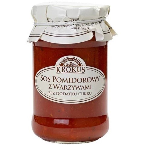 SOS POMIDOROWY Z WARZYWAMI BEZ DODATKU CUKRU 340 g - KROKUS SOS POMIDOROWY Z WARZYWAMI BEZ DODATKU CUKRU 340 g - KROKUS