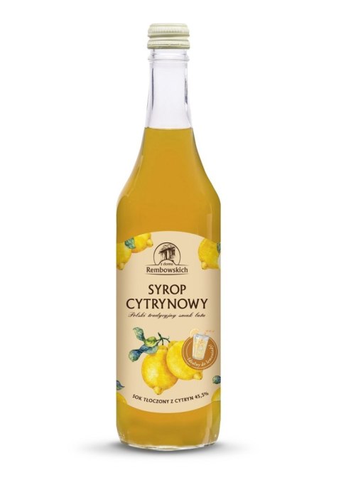 SYROP CYTRYNOWY 500 ml - REMBOWSCY SYROP CYTRYNOWY 500 ml - REMBOWSCY