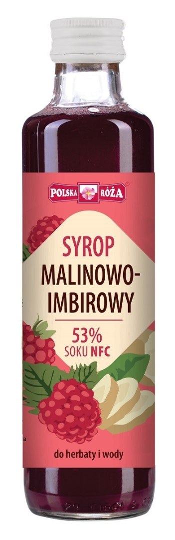 SYROP MALINOWY Z IMBIREM 250 ml - POLSKA RÓŻA SYROP MALINOWY Z IMBIREM 250 ml - POLSKA RÓŻA