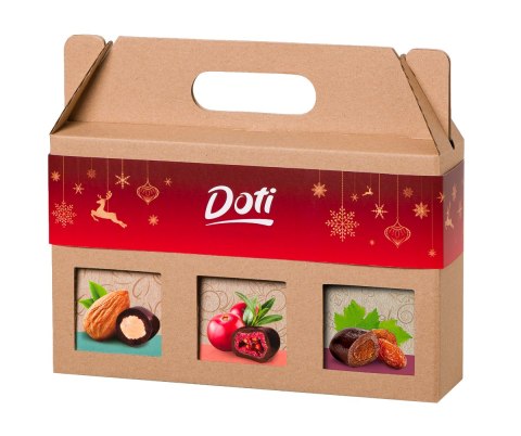 ZESTAW ŚWIĄTECZNY - BAKALIE W CZEKOLADZIE BEZGLUTENOWE BIO 3 RODZAJE 150 g - DOTI (PRODUKT SEZONOWY) ZESTAW ŚWIĄTECZNY - BAKALIE W CZEKOLADZIE BEZGLUTENOWE BIO 3 RODZAJE 150 g - DOTI (PRODUKT SEZONOWY)