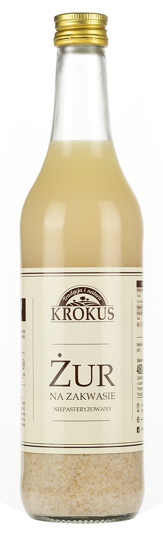 ŻUR NA ZAKWASIE NIEPASTERYZOWANY 480 ml - KROKUS ŻUR NA ZAKWASIE NIEPASTERYZOWANY 480 ml - KROKUS