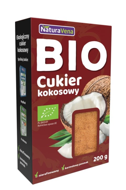 CUKIER KOKOSOWY BIO 200 g - NATURAVENA CUKIER KOKOSOWY BIO 200 g - NATURAVENA