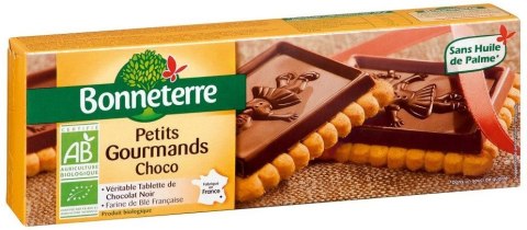 HERBATNIKI Z GORZKĄ CZEKOLADĄ BIO 150 g - BONNETERRE HERBATNIKI Z GORZKĄ CZEKOLADĄ BIO 150 g - BONNETERRE