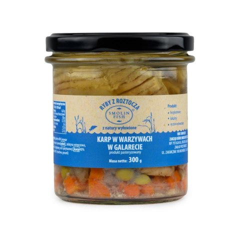 KARP W WARZYWACH W GALARECIE BEZGLUTENOWY 300 g - SMOLIN FISH KARP W WARZYWACH W GALARECIE BEZGLUTENOWY 300 g - SMOLIN FISH