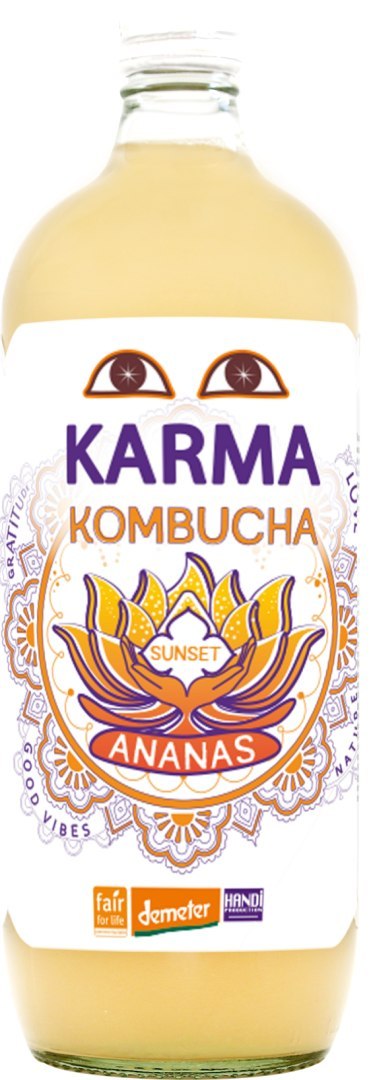 KOMBUCHA Z ANANASEM FAIR FOR LIFE DEMETER BIO 1 L - KARMA KOMBUCHA KOMBUCHA Z ANANASEM FAIR FOR LIFE DEMETER BIO 1 L - KARMA KOMBUCHA