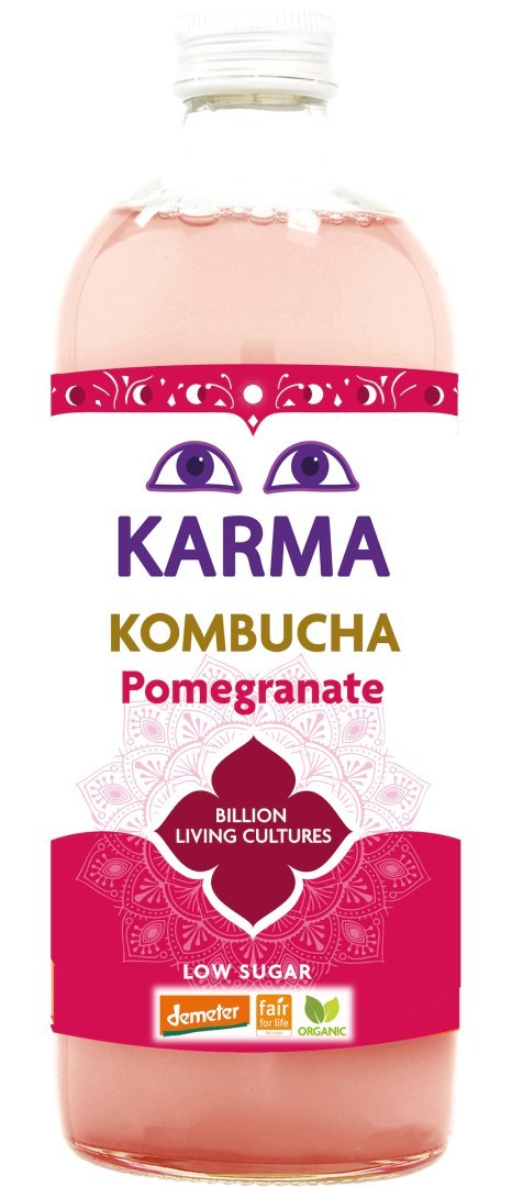KOMBUCHA Z GRANATEM NISKA ZAWARTOŚĆ CUKRÓW FAIR FOR LIFE DEMETER BIO 1 L - KARMA KOMBUCHA KOMBUCHA Z GRANATEM NISKA ZAWARTOŚĆ CUKRÓW FAIR FOR LIFE DEMETER BIO 1 L - KARMA KOMBUCHA