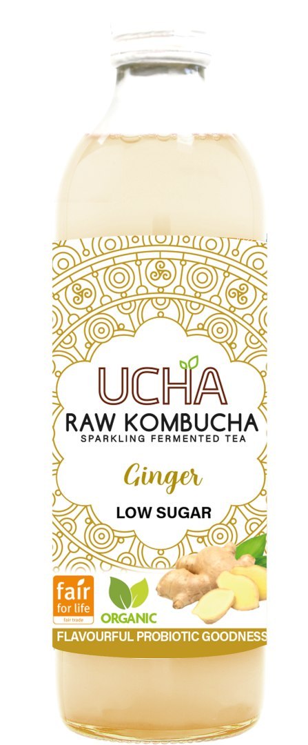 KOMBUCHA Z IMBIREM NISKA ZAWARTOŚĆ CUKRÓW FAIR FOR LIFE BIO 350 ml - UCHA KOMBUCHA Z IMBIREM NISKA ZAWARTOŚĆ CUKRÓW FAIR FOR LIFE BIO 350 ml - UCHA